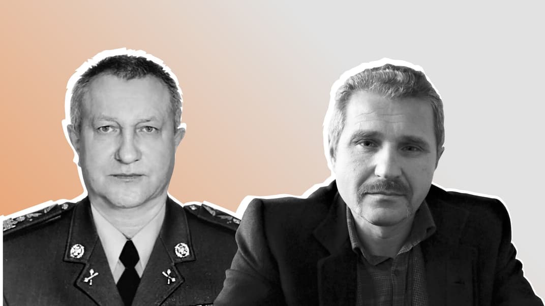 Слева — обвиняемый в государственной измене и подготовке терактов на территории Украины Валерий Шайтанов, справа — Иван Лукашевич, главный свидетель по этому делу