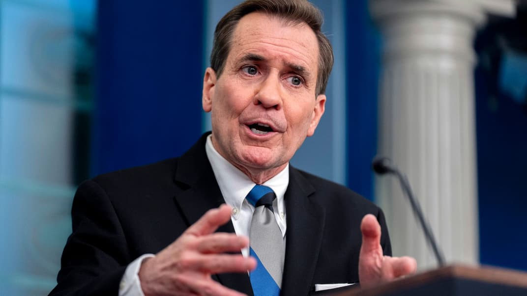 Советник Белого дома по национальной безопасности Джон Кирби выступает во время пресс-брифинга в Белом доме в Вашингтоне. Иллюстративное фото