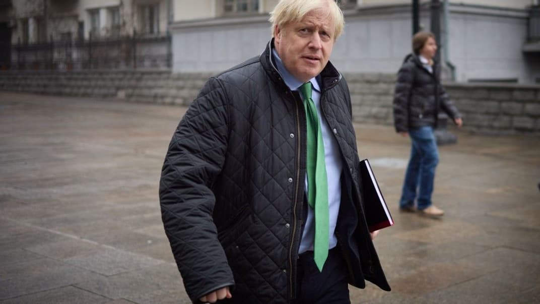 Борис Джонсон в Киеве, 22 января 2023 года