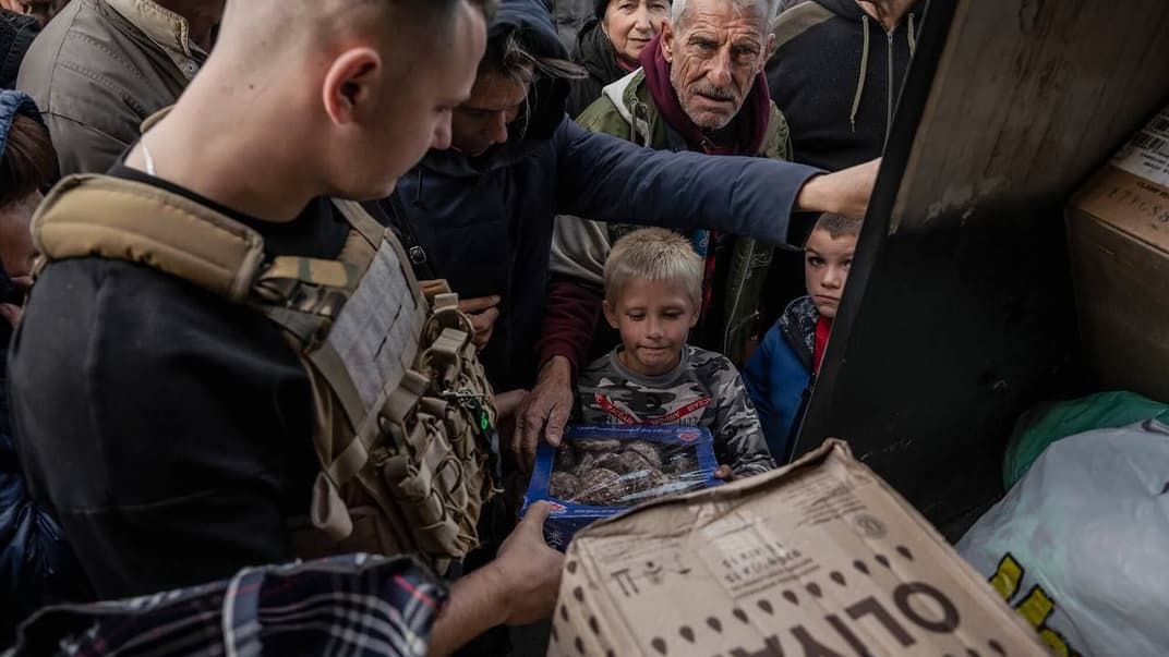 Роздавання гуманітарної допомоги. Ілюстративне фото