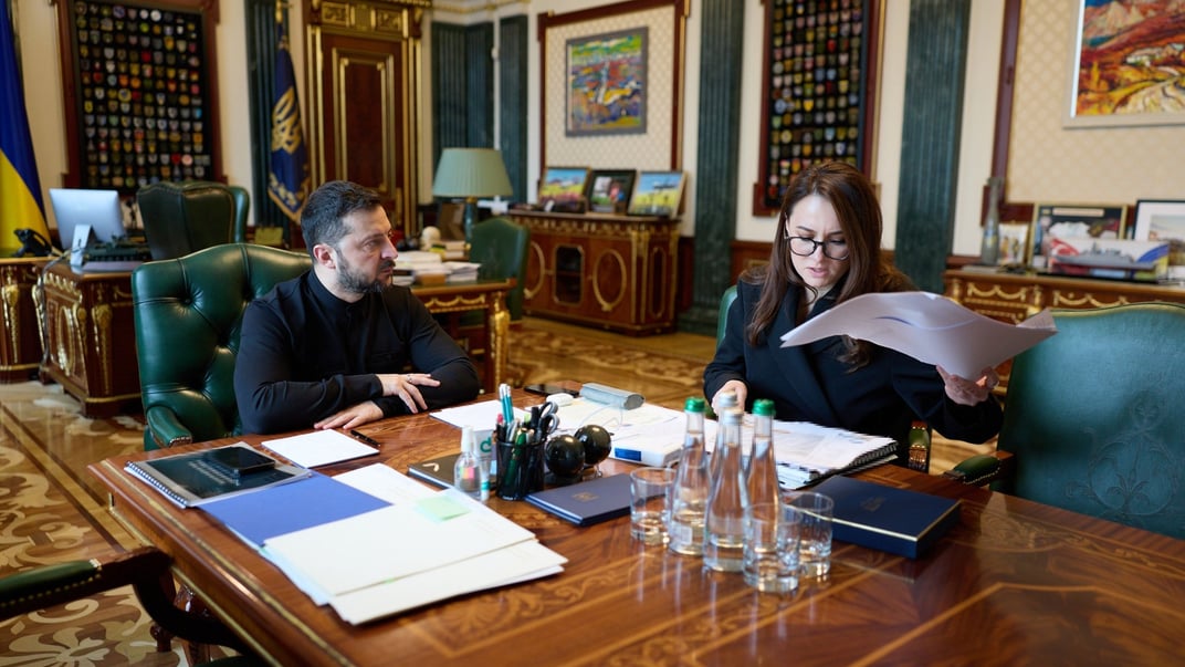 Президент Володимир Зеленський та премʼєр-міністерка Юлія Свириденко