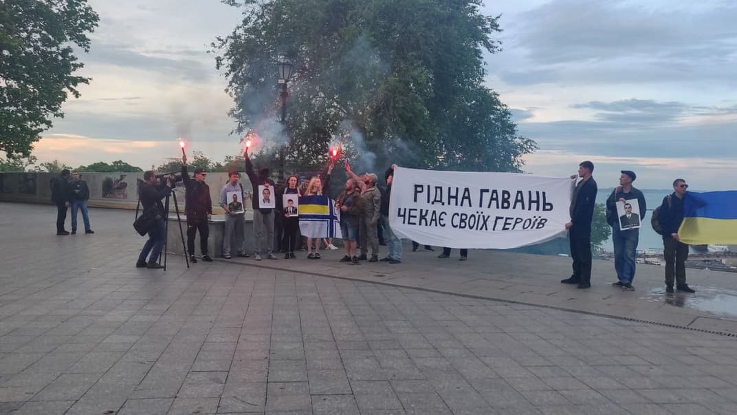 В Одесі провели акцію на підтримку полонених моряків