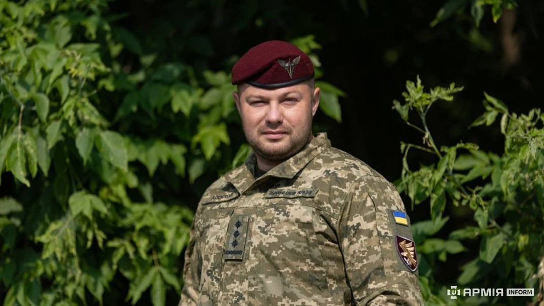 Командир 95 отдельной десантно-штурмовой Полесской бригады полковник Олег Апостол