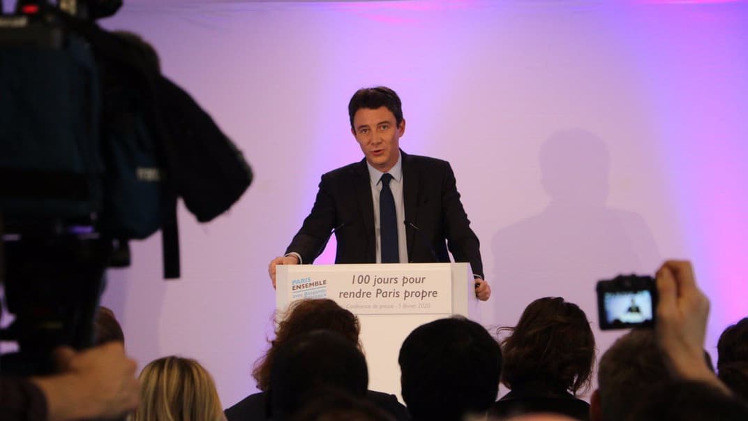 Колишній кандидат у мери Парижа Бенжамен Гріво, 5 лютого 2020 року