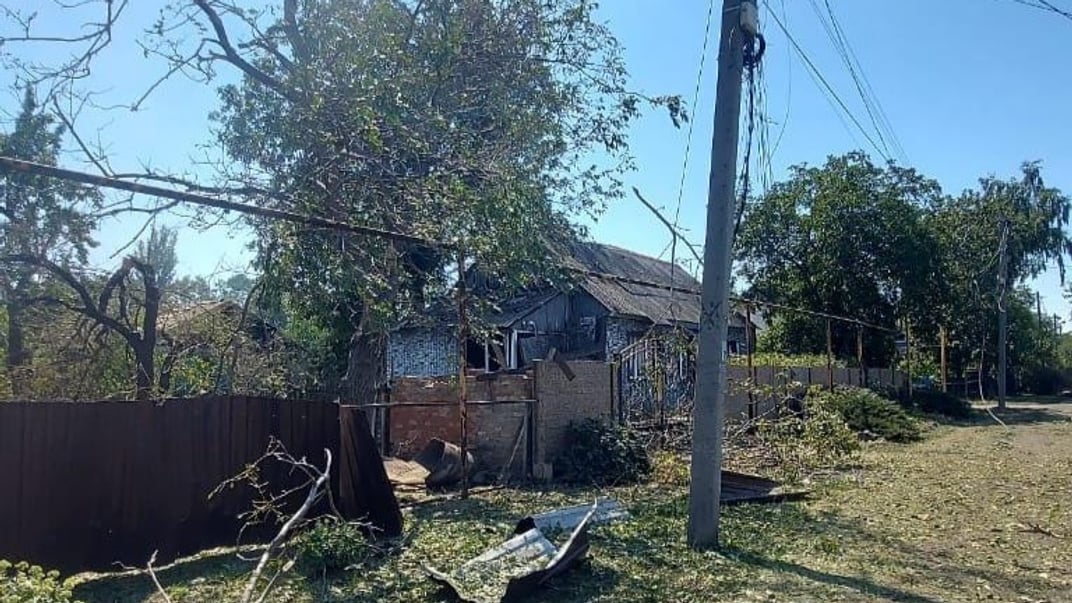 Последствия обстрелов в Мирнограде 18 августа 2024 года