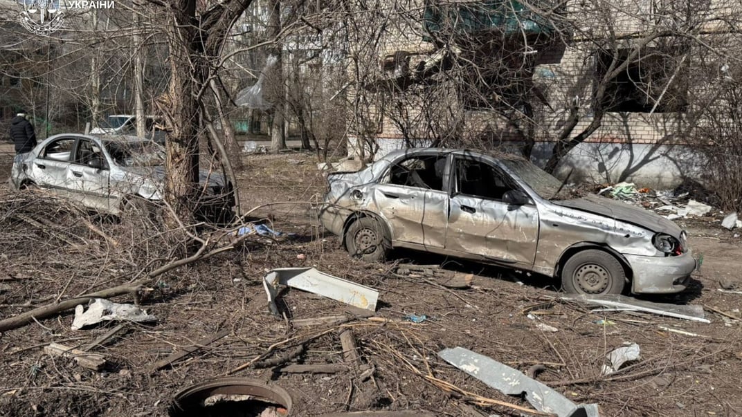 Наслідки російського обстрілу в Слов’янську, 10 березня 2026 року