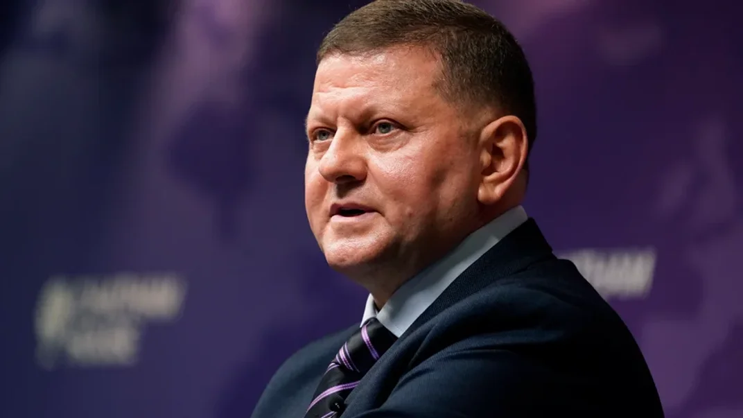 Посол України у Великій Британії Валерій Залужний виступає на заході Chatham House у Лондоні, 17 жовтня 2024 року