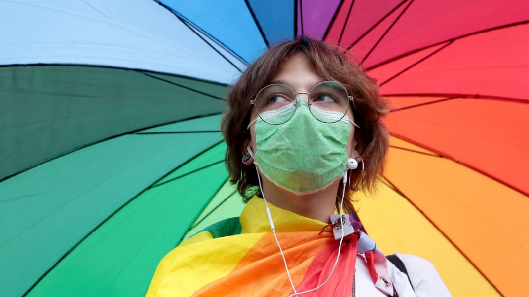 Учасниця «Маршу рівності» від «КиївПрайд», 19 вересня 2021 року