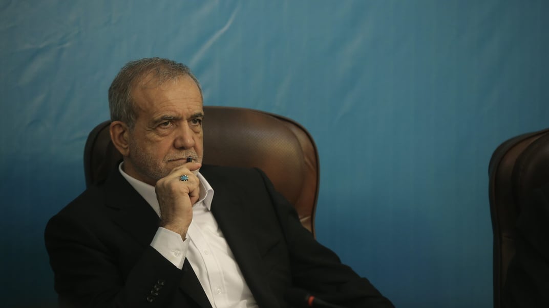 Президент Ірану Масуд Пезешкіян під час зустрічі з іранськими бізнесменами, які проживають в Іраку, 11 вересня 2024 року