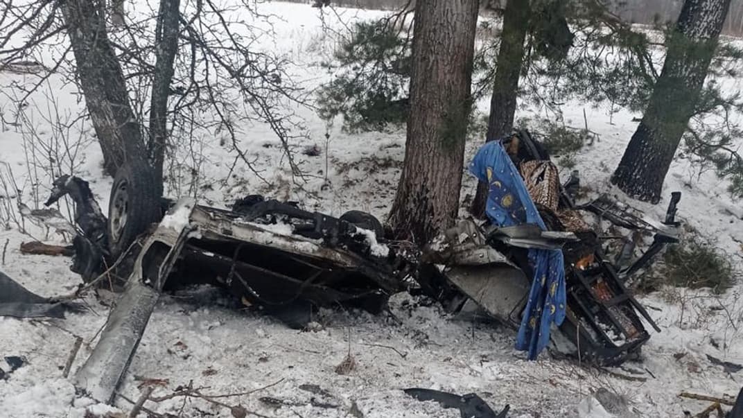 Авто, яке підірвалося, ймовірно, на міні