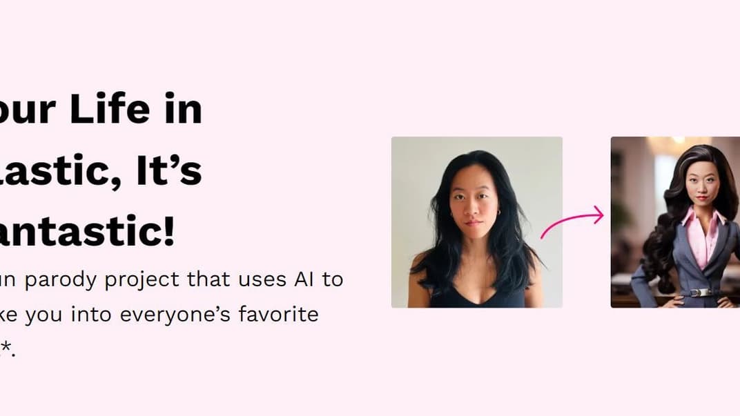 Пример «перевоплощения» в Барби через сервис Bairbie.me 