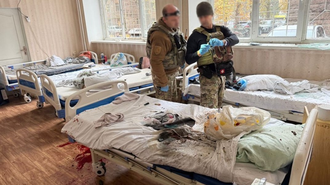 У лікарні Запоріжжя вибухнув невідомий боєприпас, 10 листопада 2025 року