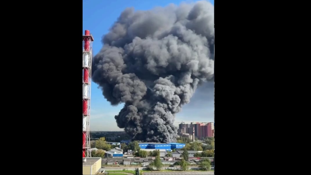Пожежа біля хімічного заводу в місті Балашиха Московської області рф