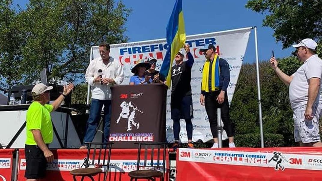 Украинские спасатели Александр Баран и Владимир Дудка