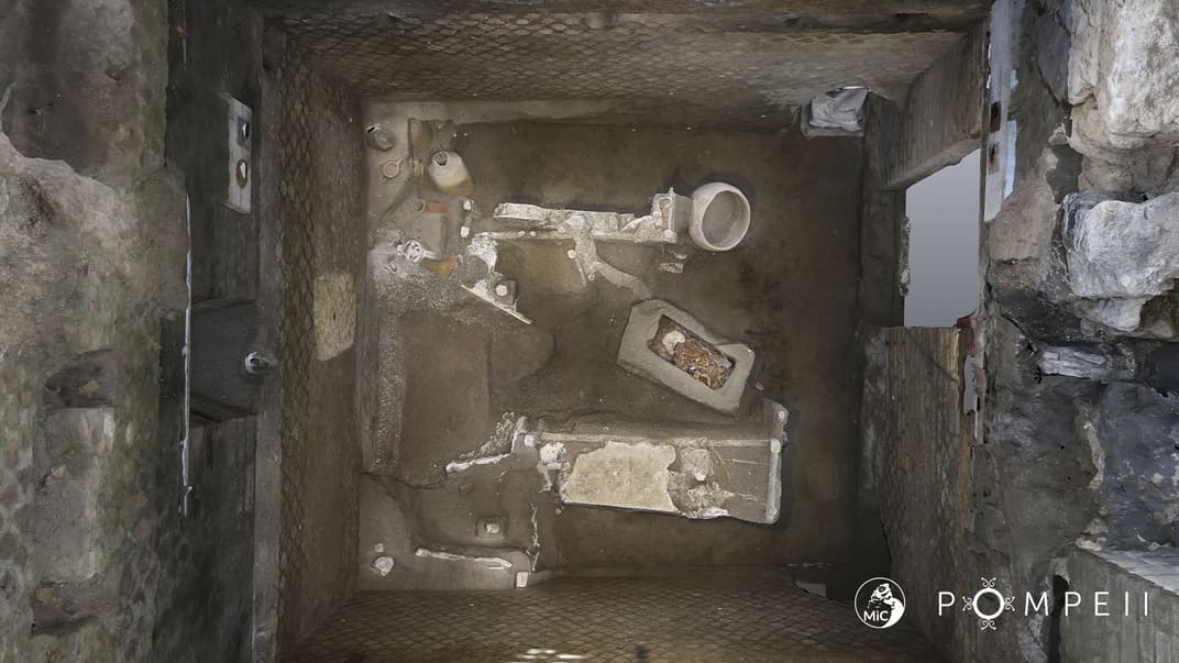 Найдена в районе древнего поселения Чивита Джулиана комната, в которой жила семья рабов