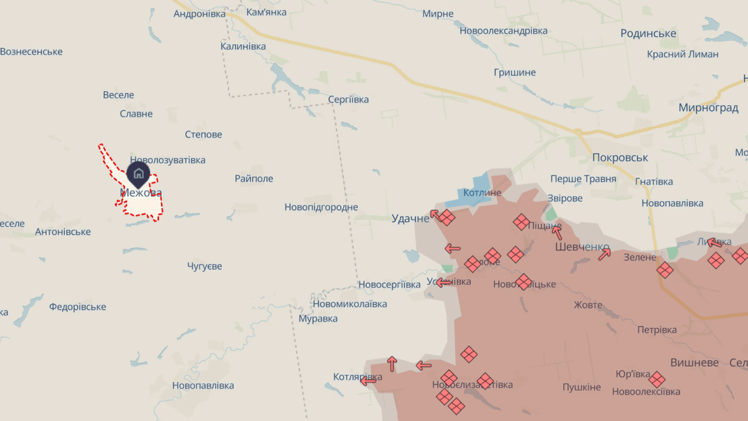 Поселок Межевая в Днепропетровской области