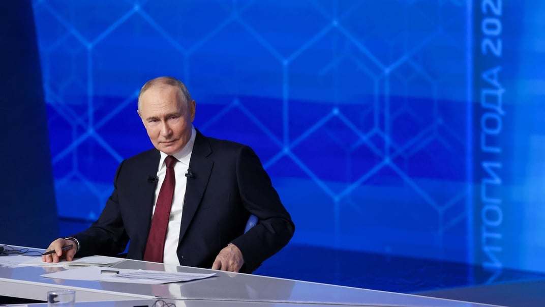 Глава росії володимир путін на пресконференції «Підсумки року»