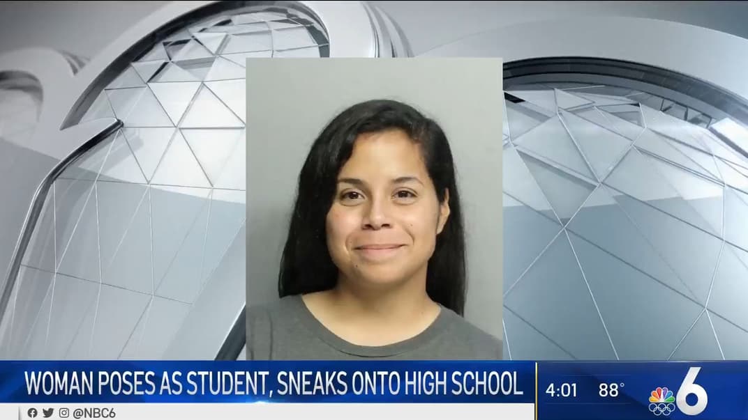 28-летняя Одри Францискини, которая пробралась в школу и просила учеников подписаться на свой Instagram