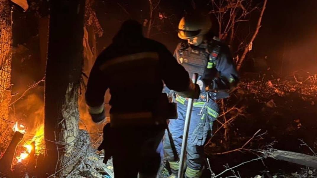 Последствия падения обломков сбитой ракеты, Днепропетровская область, 2 ноября 2023 года