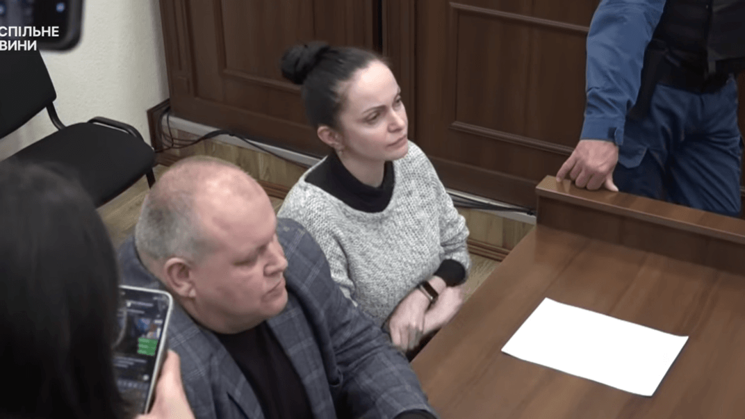 Підозрювана Анна Дудіна під час засідання суду 21 квітня 2026 року