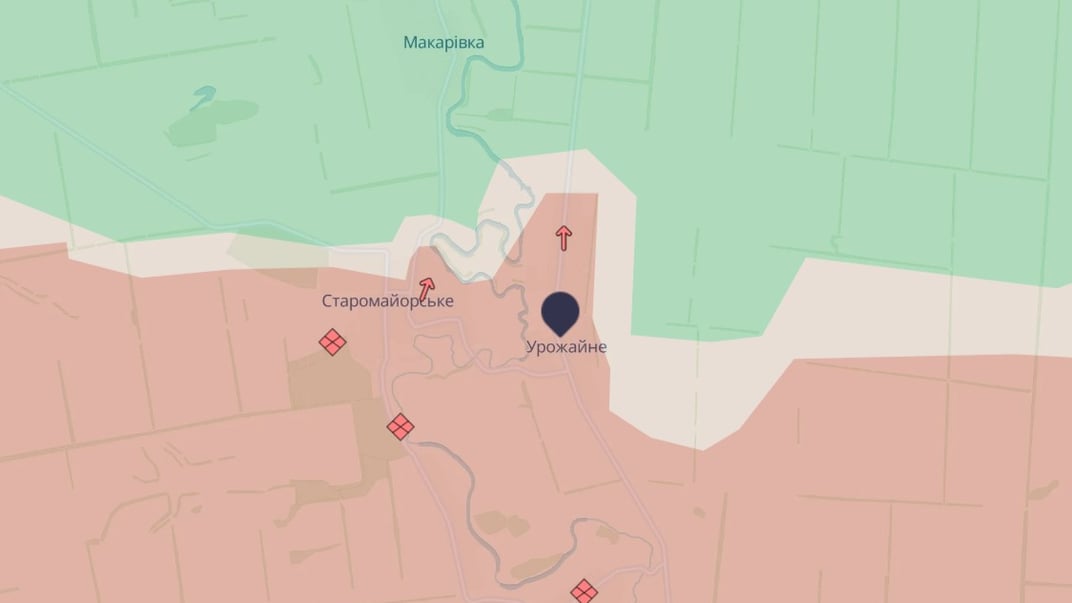 Урожайное, от которого отступили украинские войска