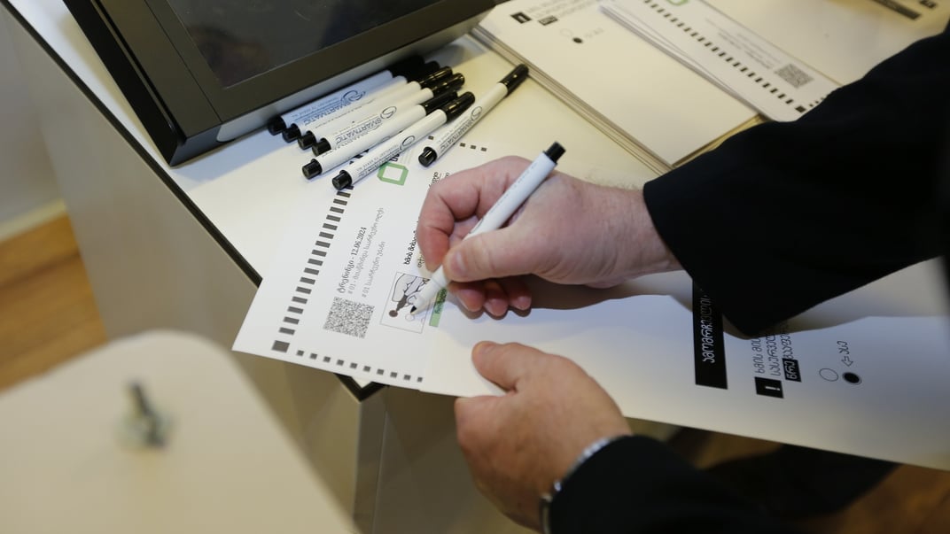 Иллюстративная фотография. Заполнение бюллетеня