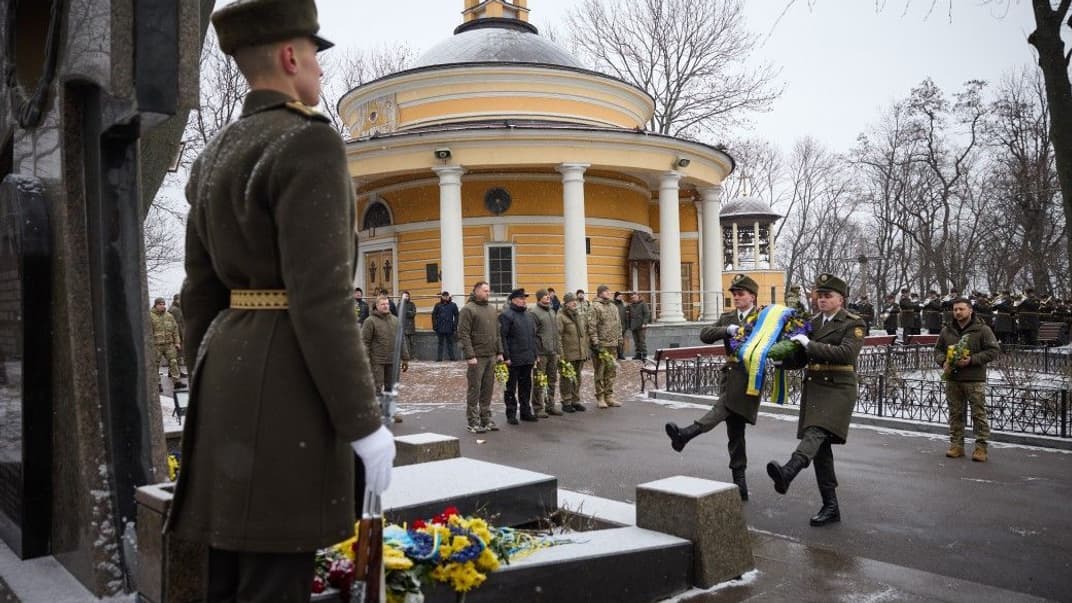 Вшанування Героїв Крут на Аскольдовій могилі в Києві, 29 січня 2023 року
