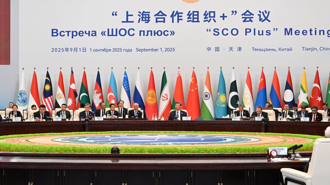 Саміт глав держав-членів Шанхайської організації співробітництва у Тяньцзіні, Китай, 1 вересня 2025 року Саміт глав держав-членів Шанхайської організації співробітництва у Тяньцзіні, Китай, 1 вересня 2025 року
