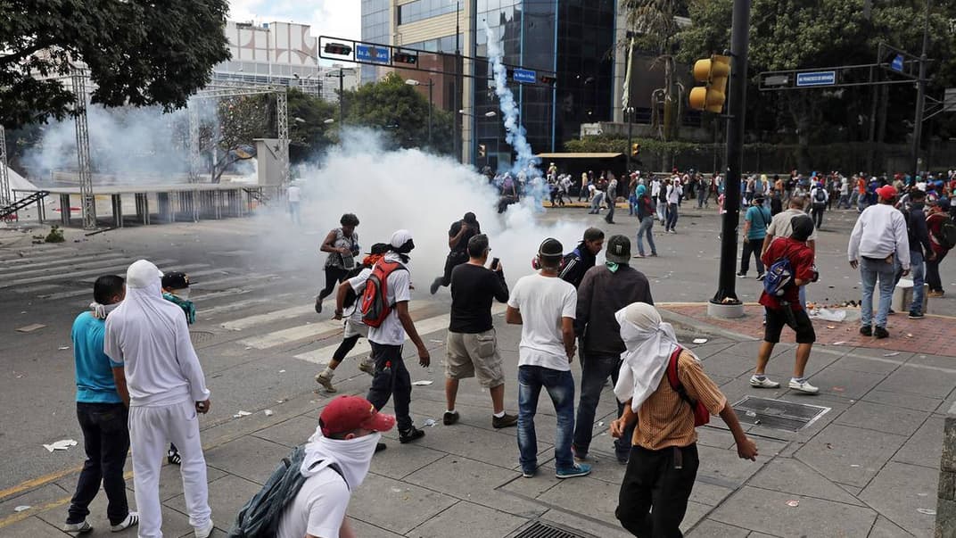 Акція протесту в Каракасі, січень 2019 року 