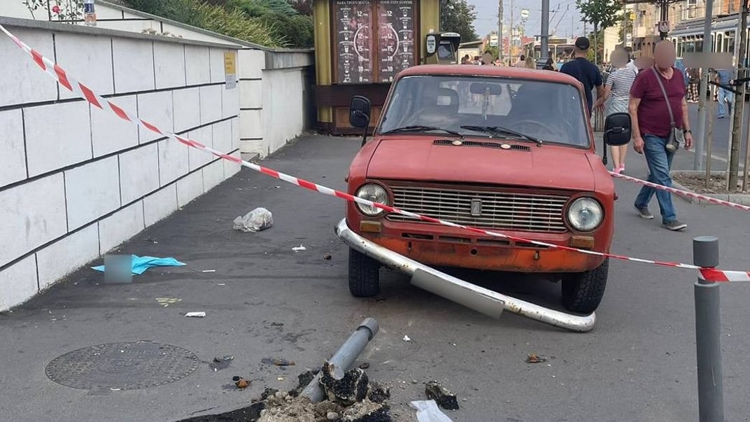 ВАЗ, который попал в ДТП в Виннице