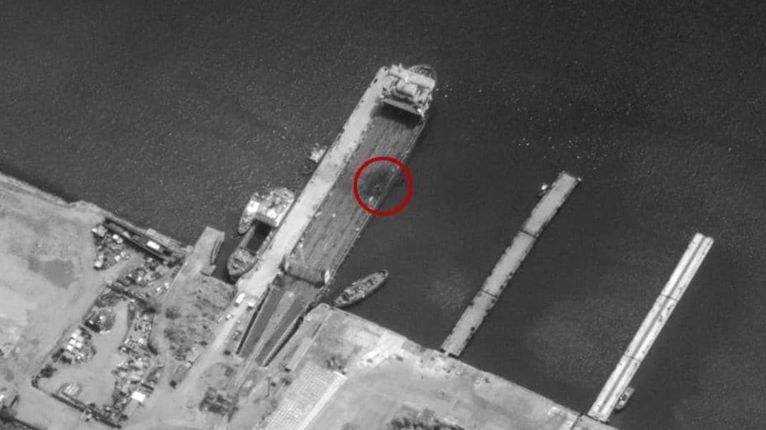 Уражена поромна переправа у тимчасово окупованій Керчі