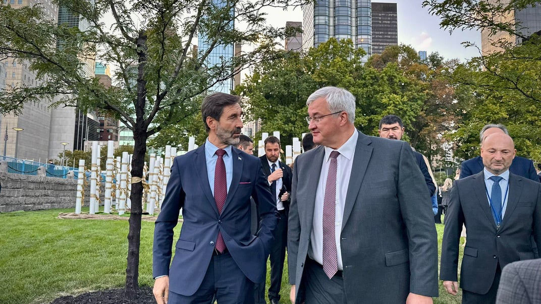 Міністр закордонних справ Андрій Сибіга зустрівся зі своїм словацьким колегою Юраєм Бланаром