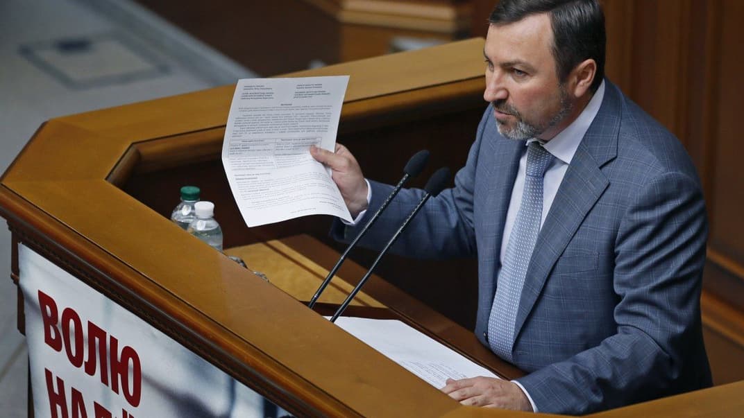 Андрій Шипко під час засідання Верховної Ради, 15 липня 2015 року