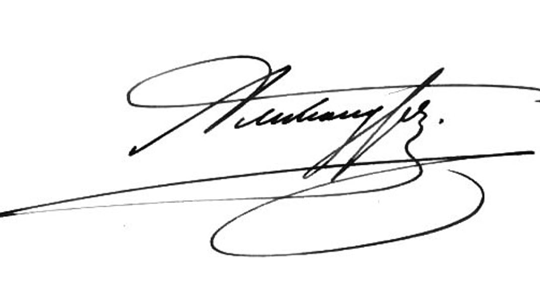 Підпис російського імператора Олександра III Підпис російського імператора Олександра III