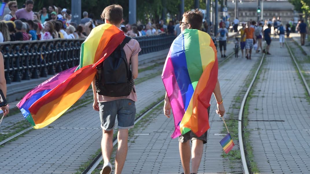 Учасники 22-го ЛГБТ-прайду в Будапешті, Угорщина, 8 липня 2017 року