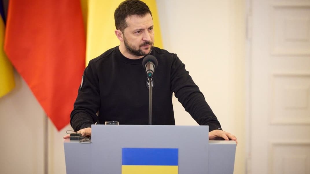 Володимир Зеленський під час пресконференції у Варшаві