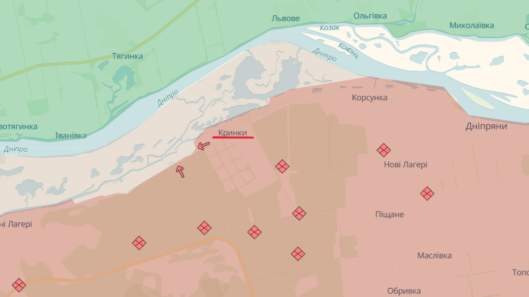 Украинские военные отошли от Крынков в Херсонской области — «Суспильное»