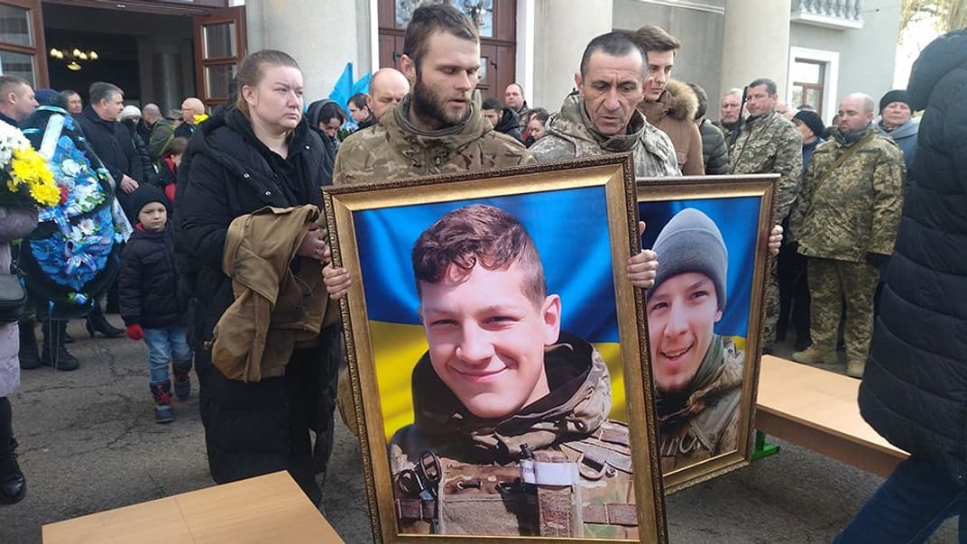 Похорони братів Леоніда та Романа