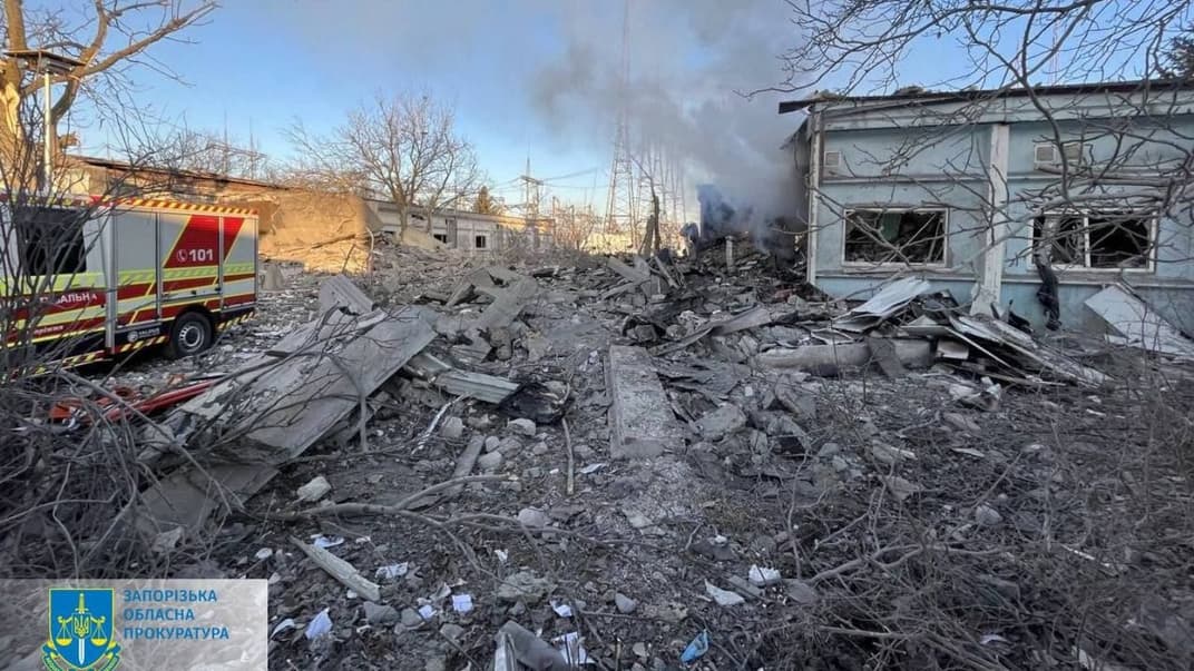 Наслідки нічної ракетної атаки в Запорізькому районі