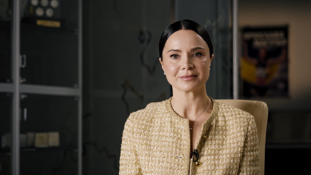 Лілія Подкопаєва 19 серпня 2025 року в приміщенні НОК у Києві