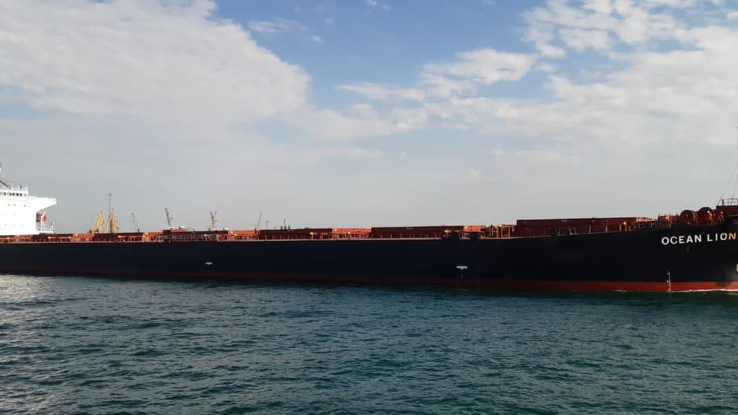 Одне з суден, що вийшло з порту «Чорноморськ»