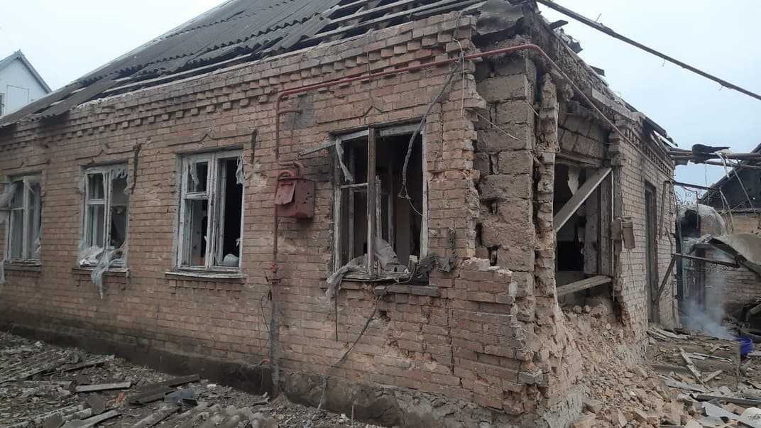 Последствия обстрела Никополя, 20 ноября 2023 года