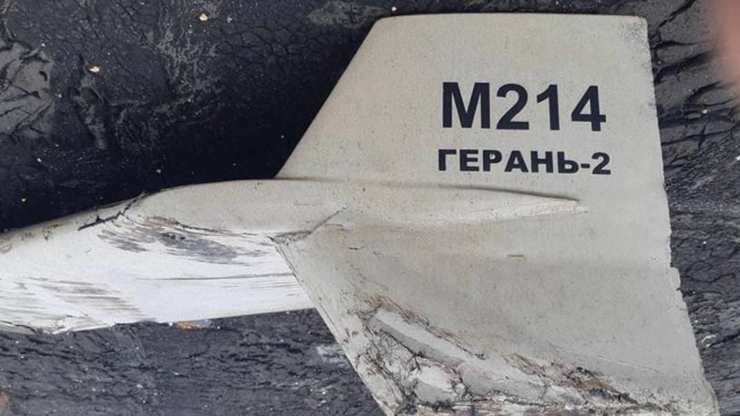 Іранський ударний БПЛА Shahed-136, який рф намагалася замаскувати під назвою М214 «Герань-2»