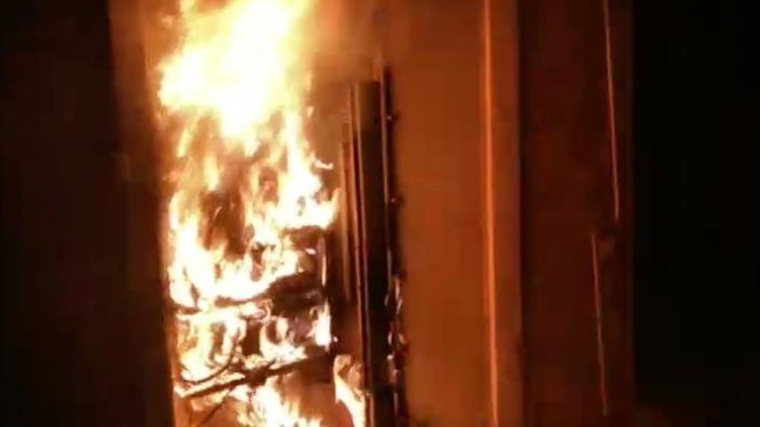 Пожежа на залізниці біля ракетного складу у Тверській області рф