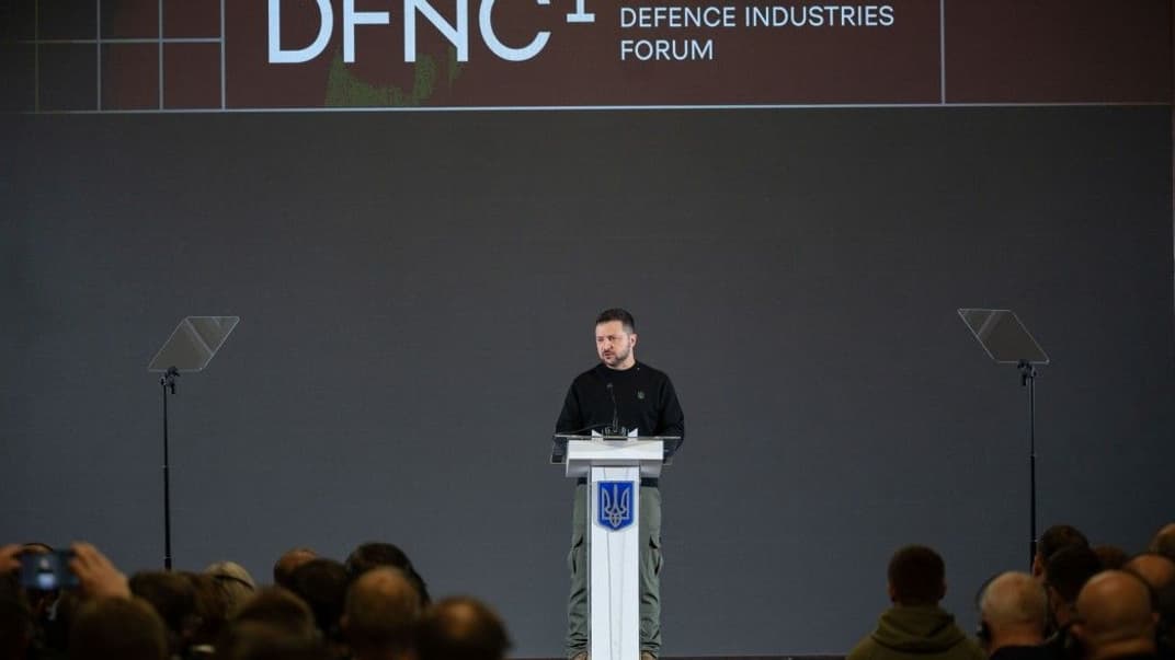 Выступление президента Украины Владимира Зеленского на первом Международном форуме оборонных индустрий в Киеве, 30 сентября 2023 года
