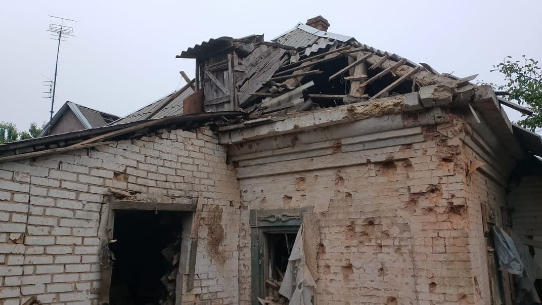 Наслідки обстрілу Нікополя