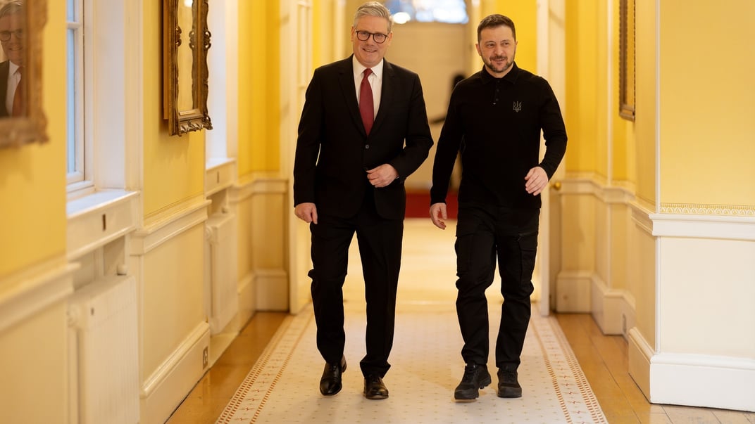 Кір Стармер і Володимир Зеленський Премʼєр-міністр Великої Британії Кір Стармер та президент України Володимир Зеленський