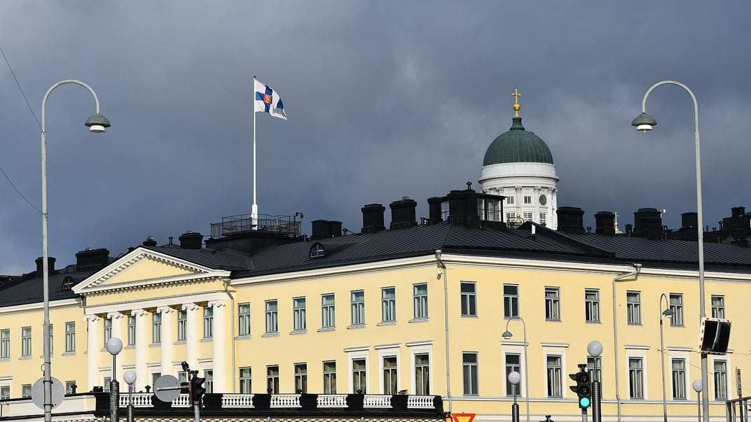 Ілюстративне фото. Вид на президентський палац у Гельсінкі у жовтні 2023 року