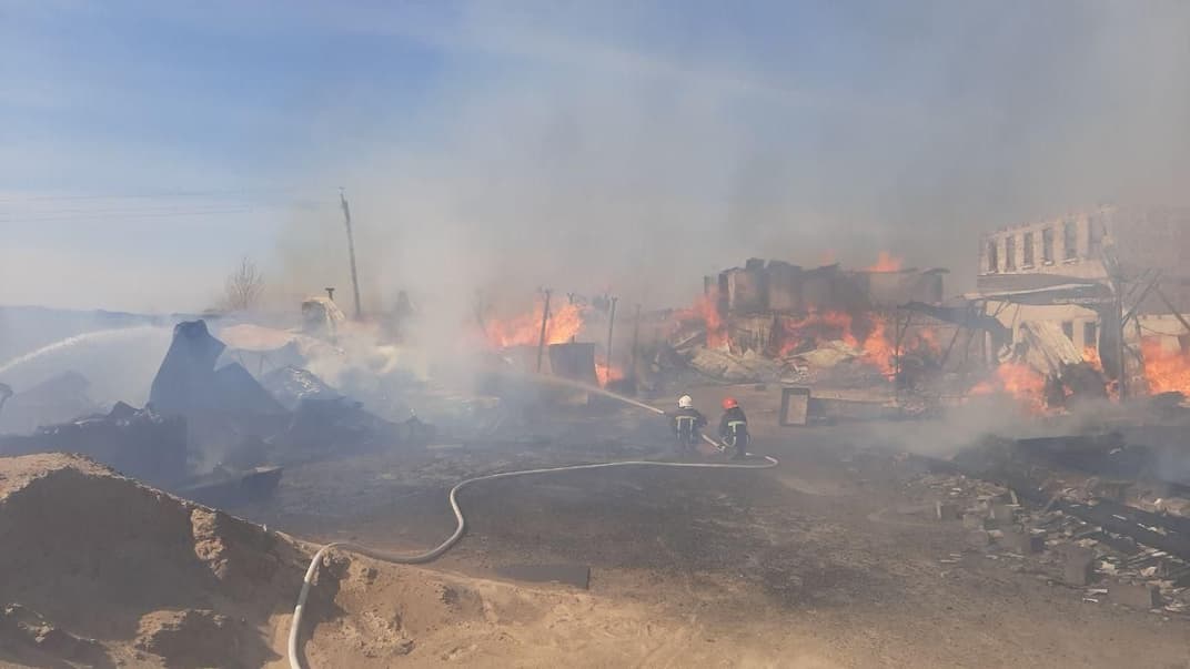 Пожежа га території Свято-Успенського чоловічого монастиря