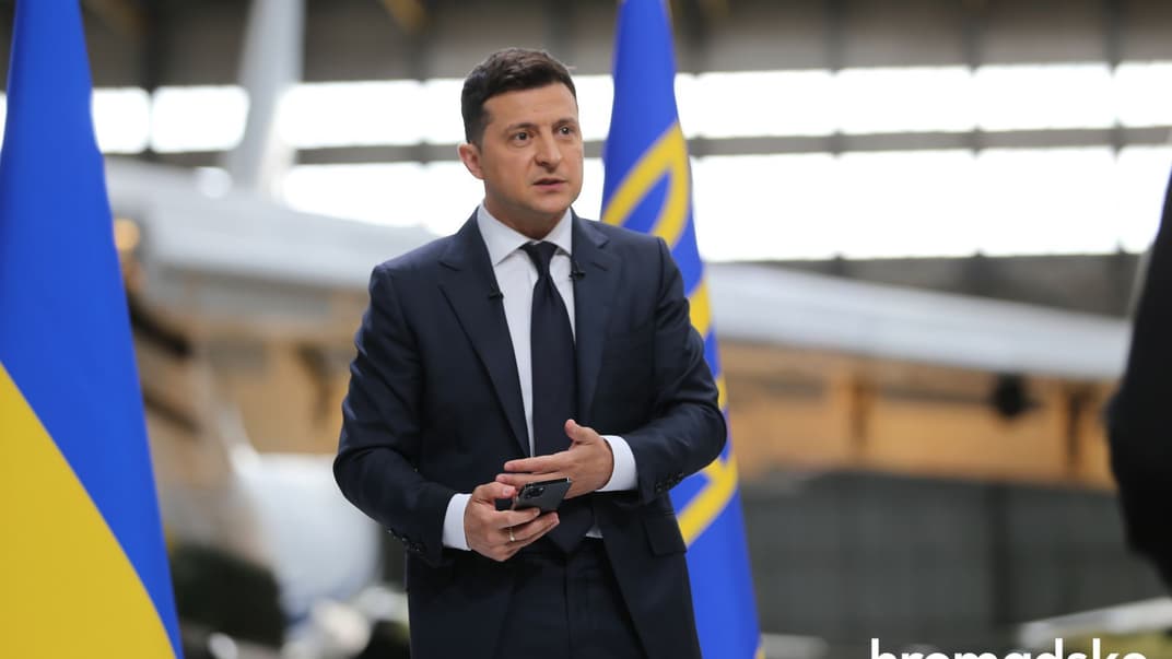 Президент Володимир Зеленський під час пресконференції до другої річниці на посаді, Київ, 20 травня 2021 року